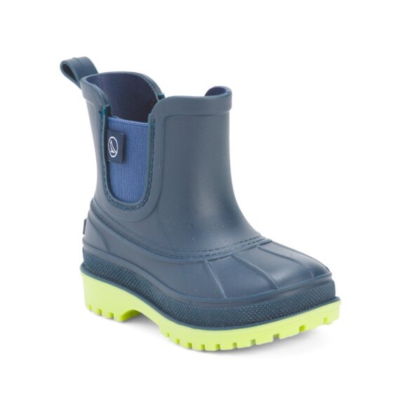 SPERRY Navy Side Goring Panel Rain Boots (Toddler) - Picture 1 of 2